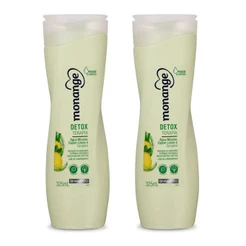 Shampoo Monange Detox Terapia 325ml água Micelar Kit 2UND