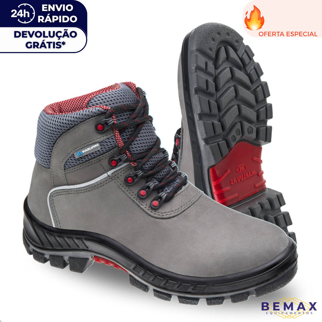 Botina de Segurança Premier 75BPR29 Bota Marluvas EPI Bico PVC CA 41370