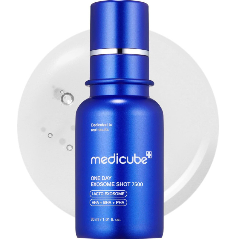 medicube Zero Exosome Shot 7.500 PPM Spicule Soro Facial | Intensificador De Pele Líquida , AHA + BHA + PHA Cuidados Com em Oferta na Shopee