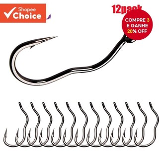 Kit Anzol de Pesca Mata Kail Pancing Automático Anti-Running com Barba Dupla e Aço Manganês
