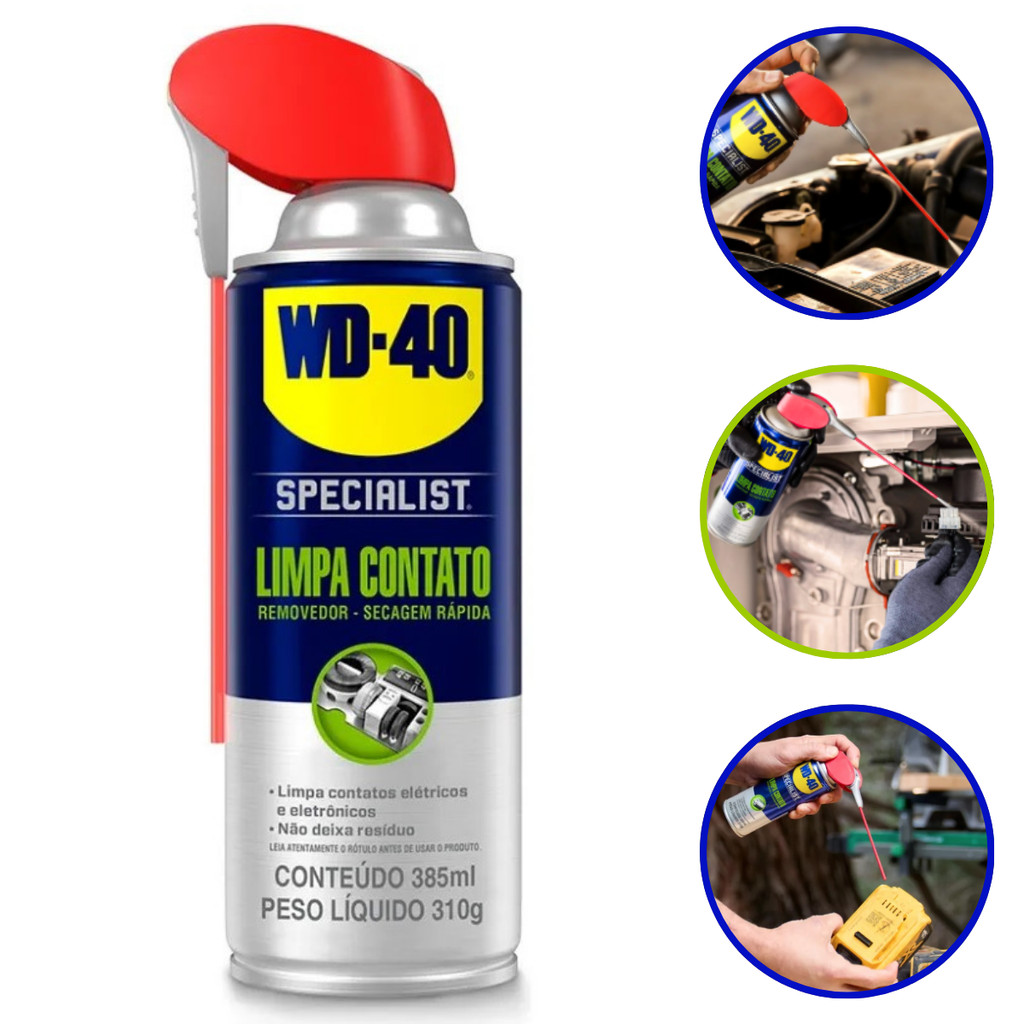 Limpa Contato Specialist Wd40 Wd-40 Spray Aerossol 385ml Flextop