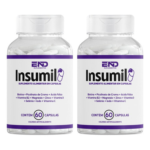 2x Insumil Original 60 Cápsulas Cada