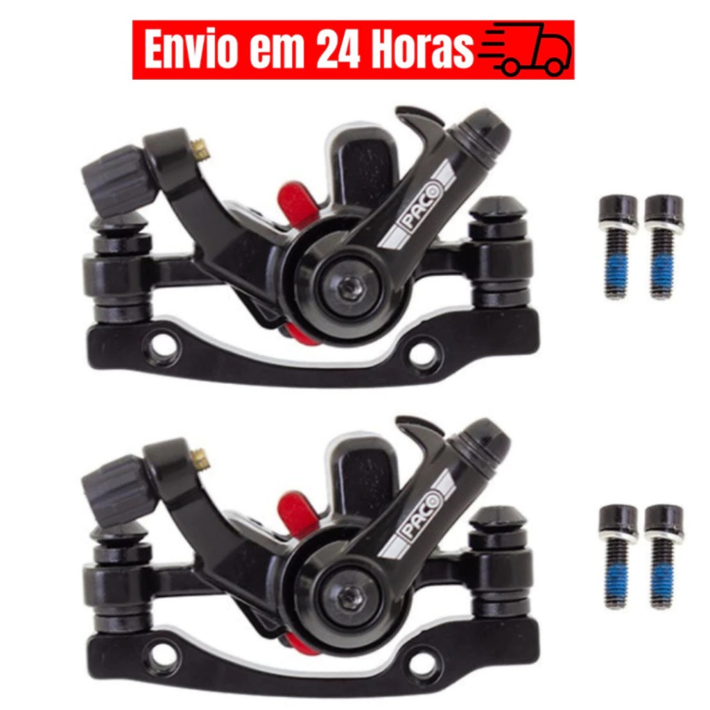 Pinça de Freio a Disco Mecânico Tipo GTS Absolute PACO BIKE MTB COM PASTILHA DE FREIO INCLUSO em Oferta na Shopee