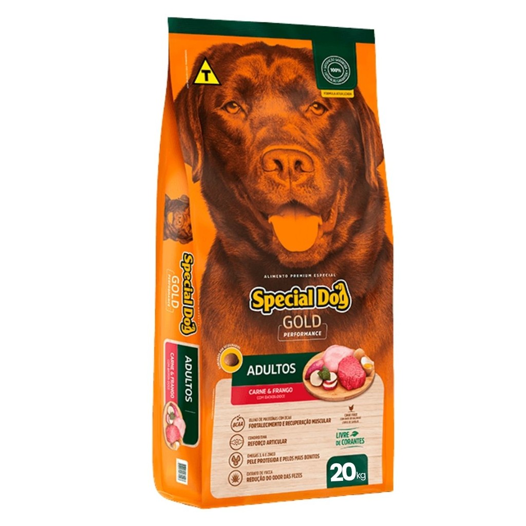 Ração Special Dog Gold Performance Frango e Carne - 20 kg em Oferta na Shopee
