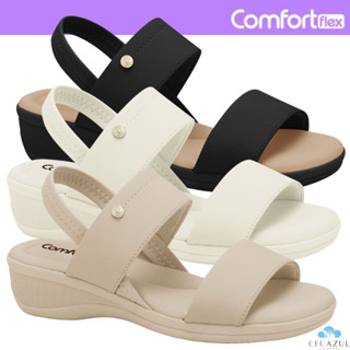 Sandália Feminina Comfortflex Elástico Salto Baixo Conforto em Oferta na Shopee