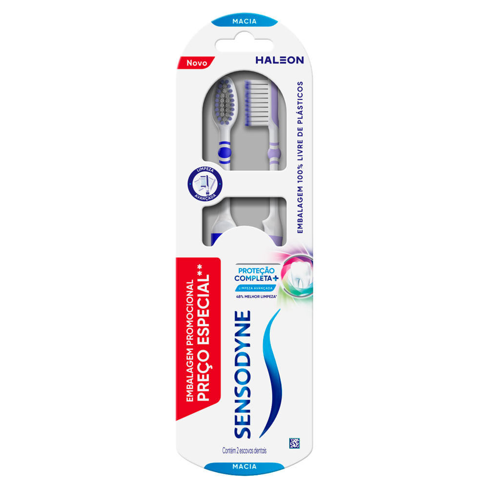 Escova Dental Sensodyne Proteção Completa Macia 2 Unidades - Health