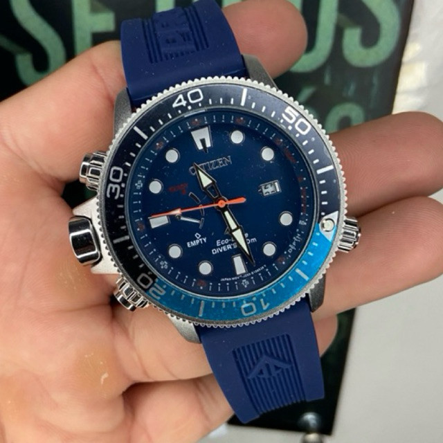 RELÓGIO MASCULINO AQUALAND PROMASTER BN2038-01L SEMI-FUNCIONAL AAA+ | RESISTENTE À ÁGUA | + CAIXA | ENVIO RÁPIDO