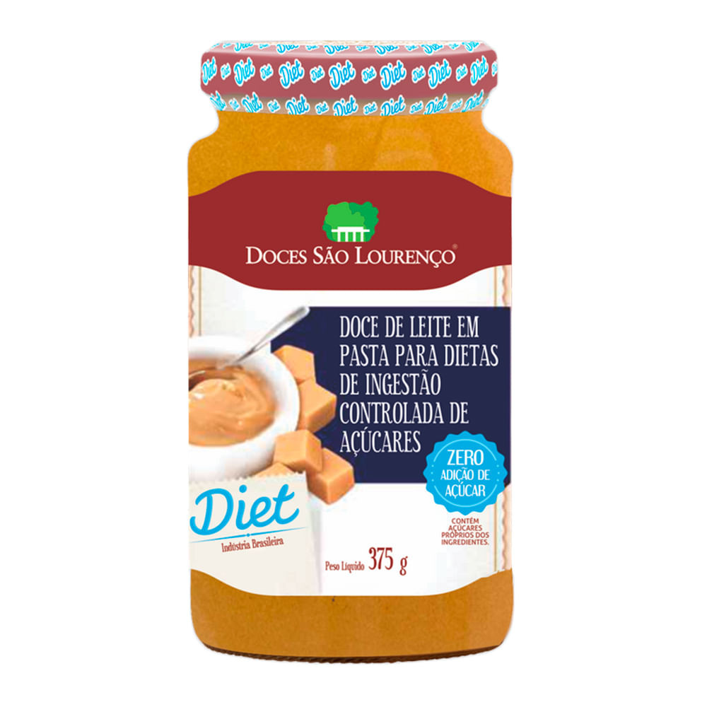 Doce de Leite Puro Diet São Lourenço em Pasta 375g - Food & Beverages