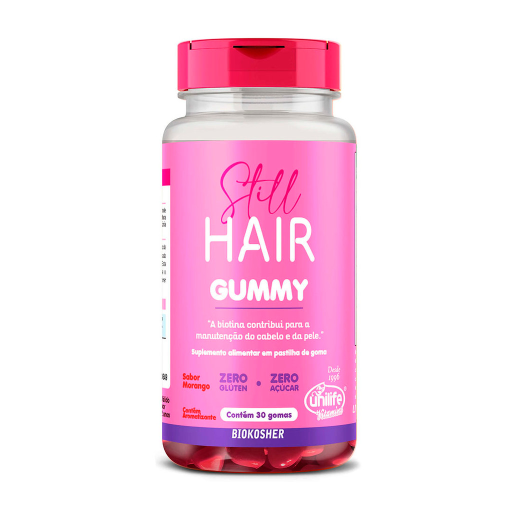 Still Gummy Hair Cabelo Pele e Unha 30 Gomas - Unilife em Oferta na Shopee