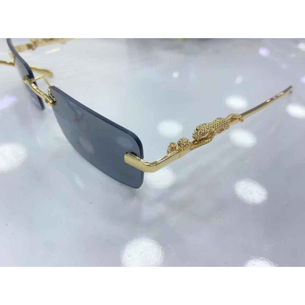 Óculos de Sol Sem Armação Metal Unissex Feminino e Masculino Lentes Polarizada Envio imediato Tigre — imagem 2 de 2