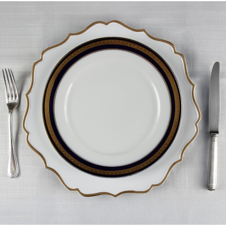 Sousplat Branco com Dourado: Onde Comprar | BuscaProdutos