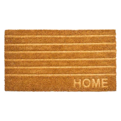Tapete Entrada Fibra Coco Home Linhas Capacho 33x60cm Marrom Edantex