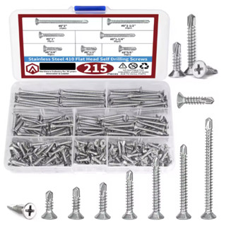 KIT 215 PARAFUSOS PHILIPS CHATA PLANA INOX AUTO BROCANTE em Oferta na Shopee