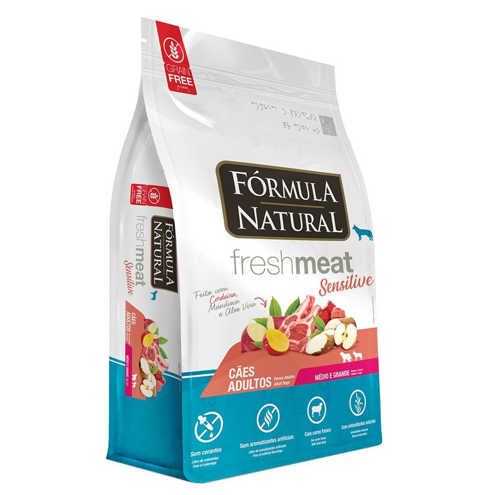 Ração Fórmula Natural Fresh Meat Cordeiro para Cães Adultos 1kg em Oferta na Shopee