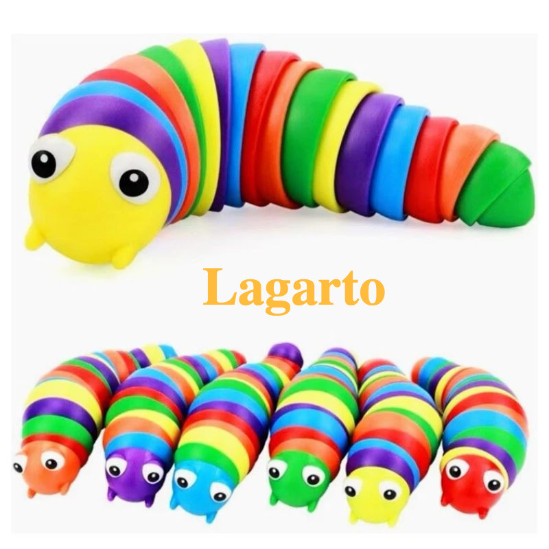 Brinquedo Lagarto Lesma Caracol De Minhocas Alivia o Estresse