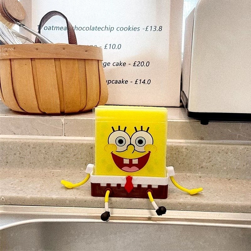 Porta De Esponja De Limpeza Com Bob Cozinha Design Criativo em Oferta na Shopee