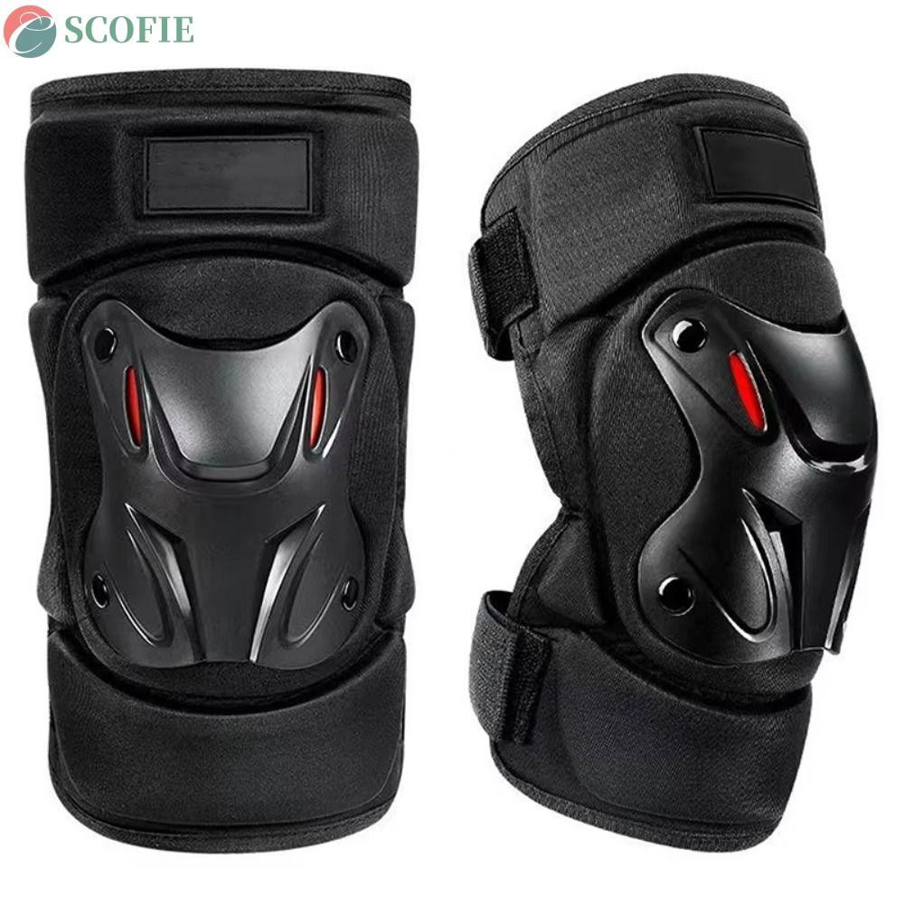 Joelheira Para Motocicleta SCOFIE , Protetor De Joelho Anti-Queda À Prova De Vento Motocross , Equipamento Cotovelo Choq