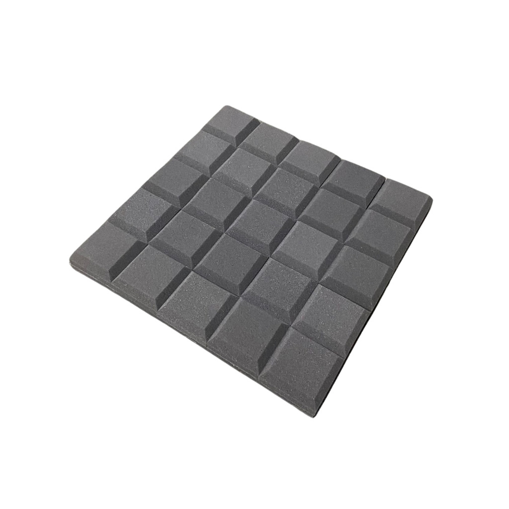 Espuma Acústica Cushion 50x50x4,5cm Auto Extinguível Tratamento Sonoro Profissional Estudio Gamer Audio Cinema