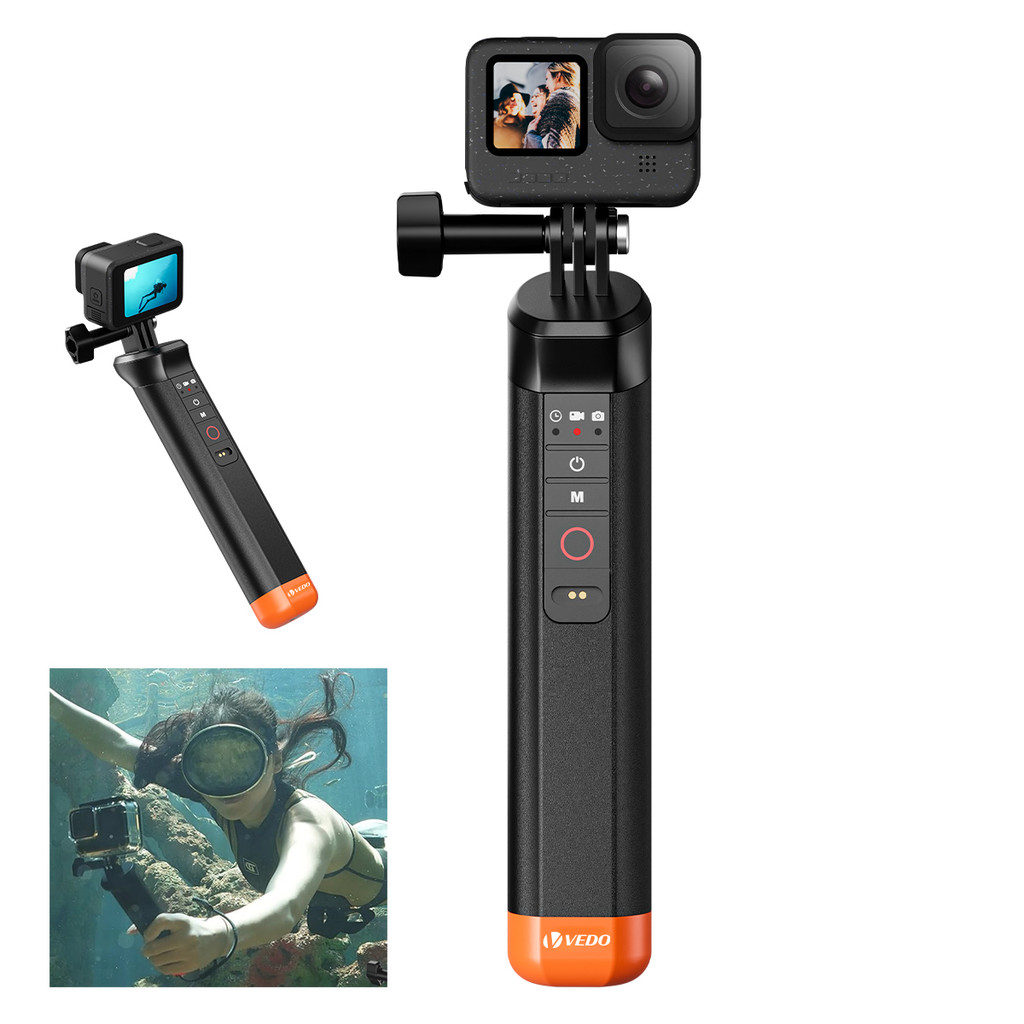Bastão Selfie Vedo Mergulho De 15m Bluetooth Para Gopro Hero