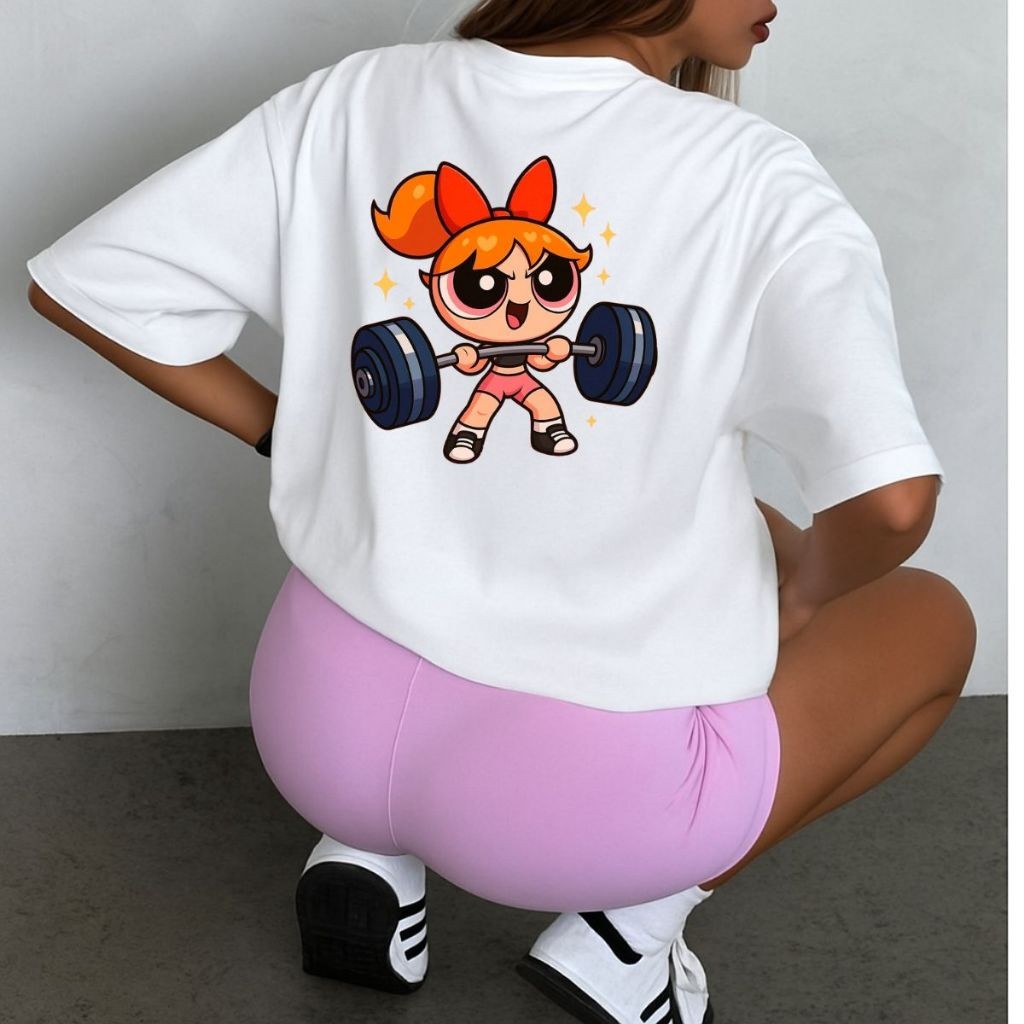 Camiseta Feminina Masculina GEEK   Academia Gym Fitness  Meninas Super Poderosas   TREND 100% Algodão ENVIO IMEDIATO