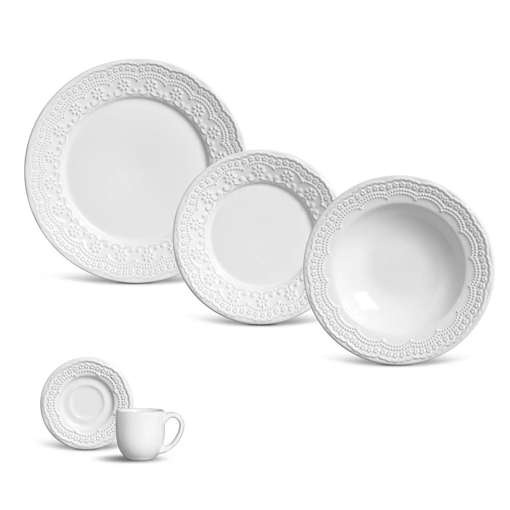 Jogo de Jantar 20 Peças em Stoneware Madaleine Porto Brasil