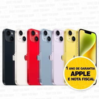 Fone sem fio + Celular iPhone 14 128GB Dual E-SIM Original Novo Lacrado com Garantia Apple de 1 ano