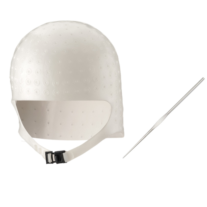 Touca para Mechas Reflexos Luzes Romana Original Dompel Barbearia Loiras Morena Iluminada Branca Com Agulha Profissional
