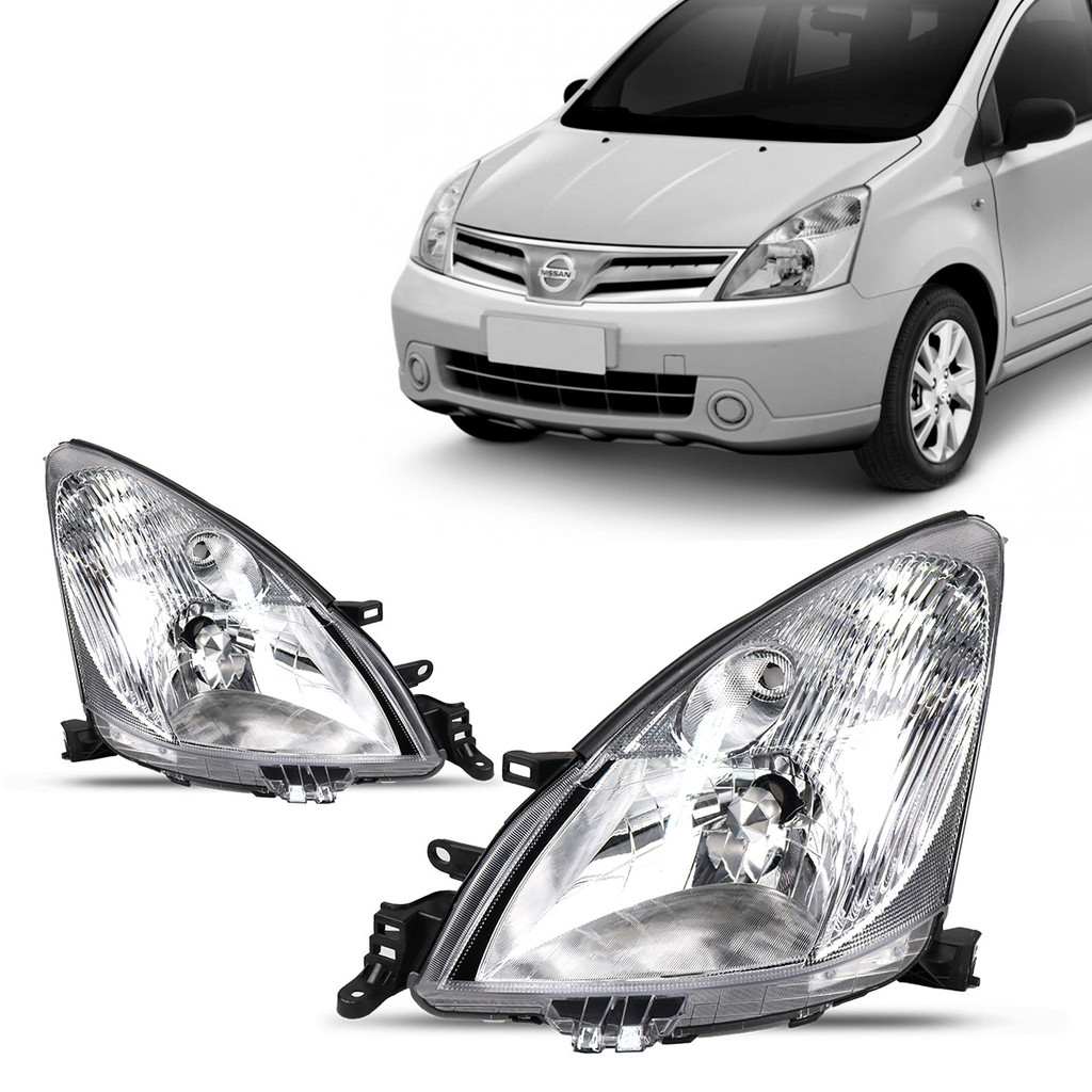 Farol Livina 2008 2009 2010 2011 2012 2013 2014 2015 Cromado em Oferta na Shopee