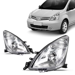 Farol Livina 2008 2009 2010 2011 2012 2013 2014 2015 Cromado