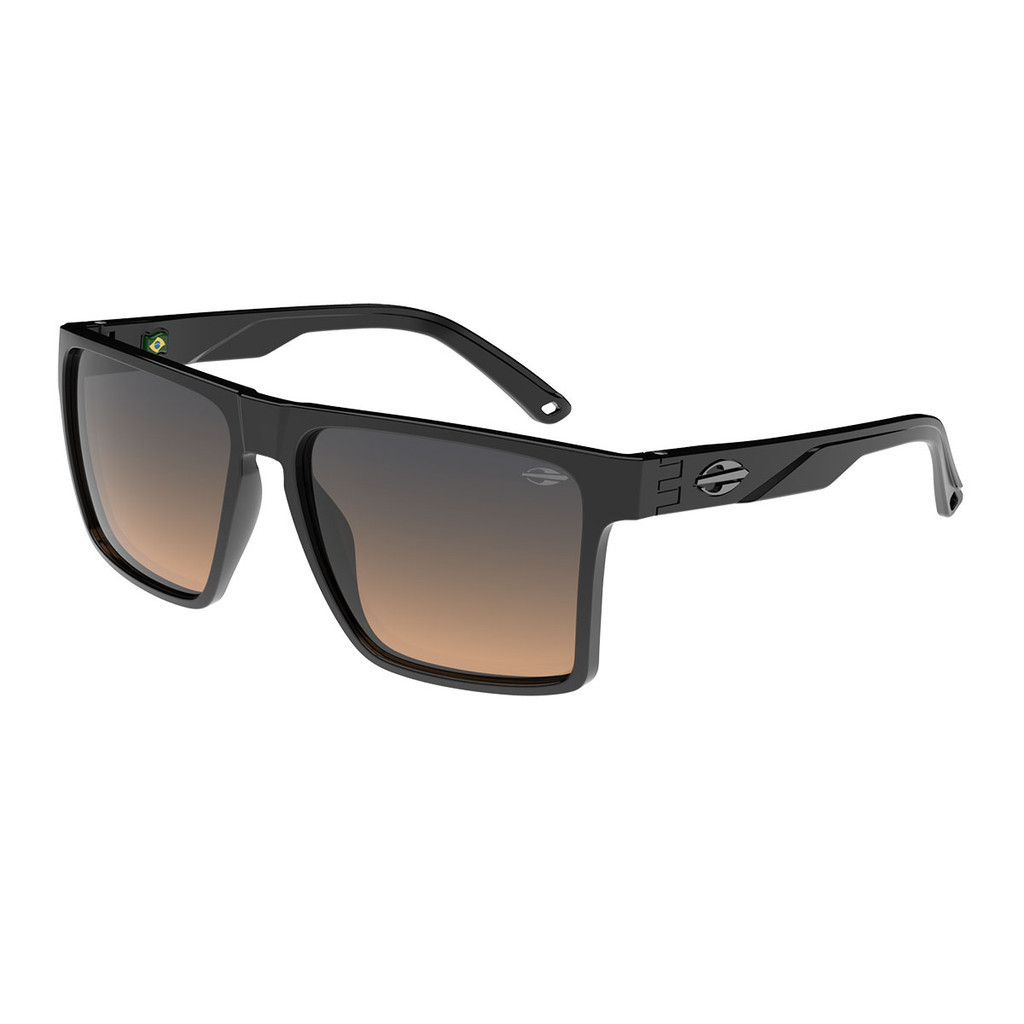Óculos Solar Mormaii Monterey 2 M0166a0221 Preto Brilho Lente Azul Degradê cat1