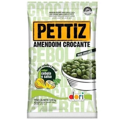 Amendoim Crocante Sabor Cebola e Salsa Pettiz 1,01kg - Dori