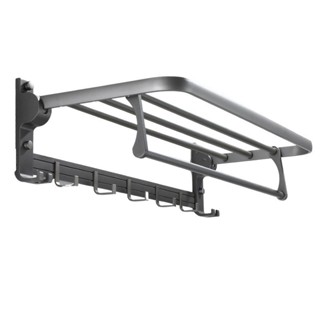 Suporte De Toalha Com Gancho Duplo Reforçado Organizador de Banheiro Otimiza o Espaço em Oferta na Shopee