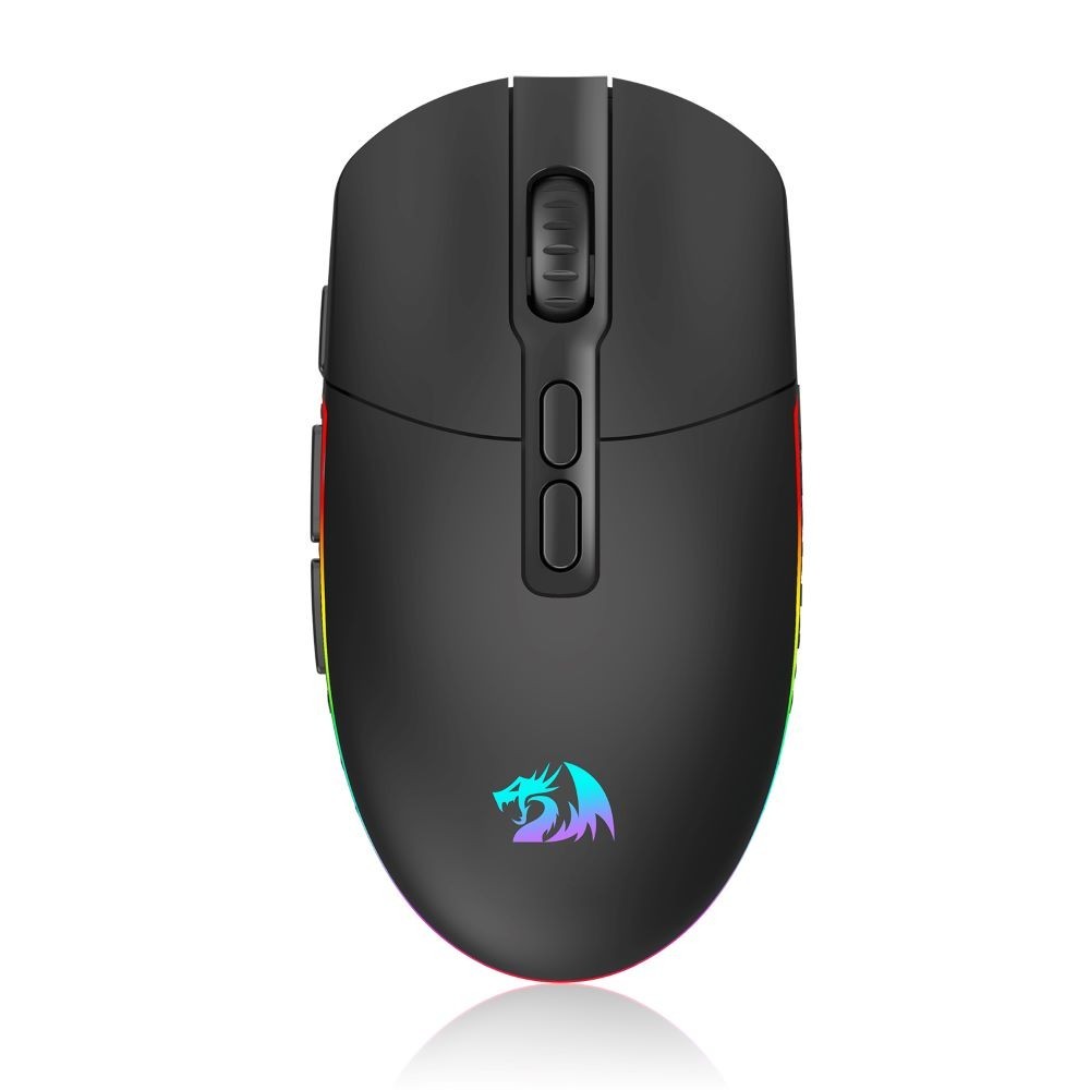 MOUSE GAMER SEM FIO REDRAGON INVADER PRO WIRELESS RGB - M719RGB-PRO PRETO