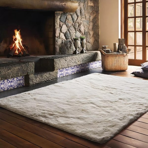 Tapete Pelo Alto Pele De Coelho Melody 200x300 - Jolitex