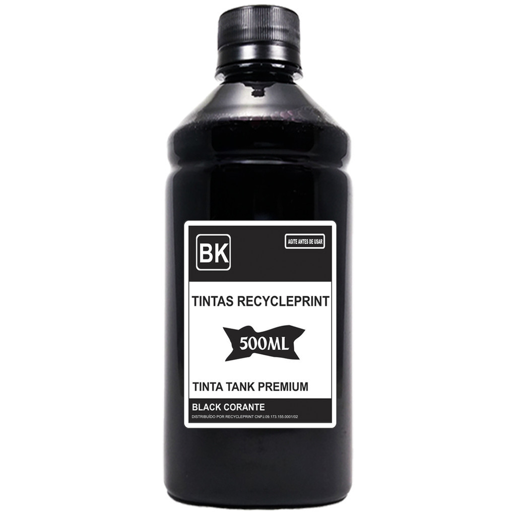 500ml Refil Tinta Compatível Epson L375 L395 L3110 L3150 L380 L3250