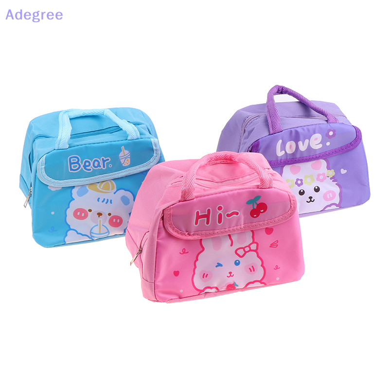 Adegree Saco De Isolamento Térmico Trapezoidal Fofo Cartoon De Grande Capacidade Trabalho Portátil Com Refeições Estudantes Bento Bag Novo