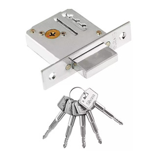 Fechadura Auxiliar Externa 4000 Cromado 40mm Silvana em Oferta na Shopee