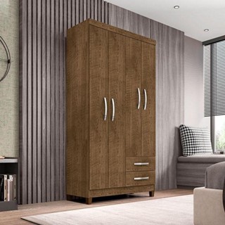 Guarda Roupa Solteiro Ambiente Mogi 4 Portas Malbec - Incorplac em Oferta na Shopee
