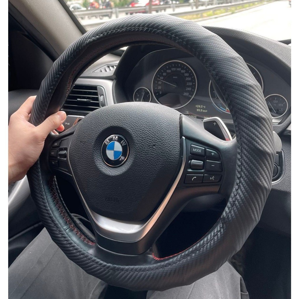 Capa Para Volante De Carro Antiderrapante Fibra de Carbono Universal 38cm Diversos Modelos em Oferta na Shopee