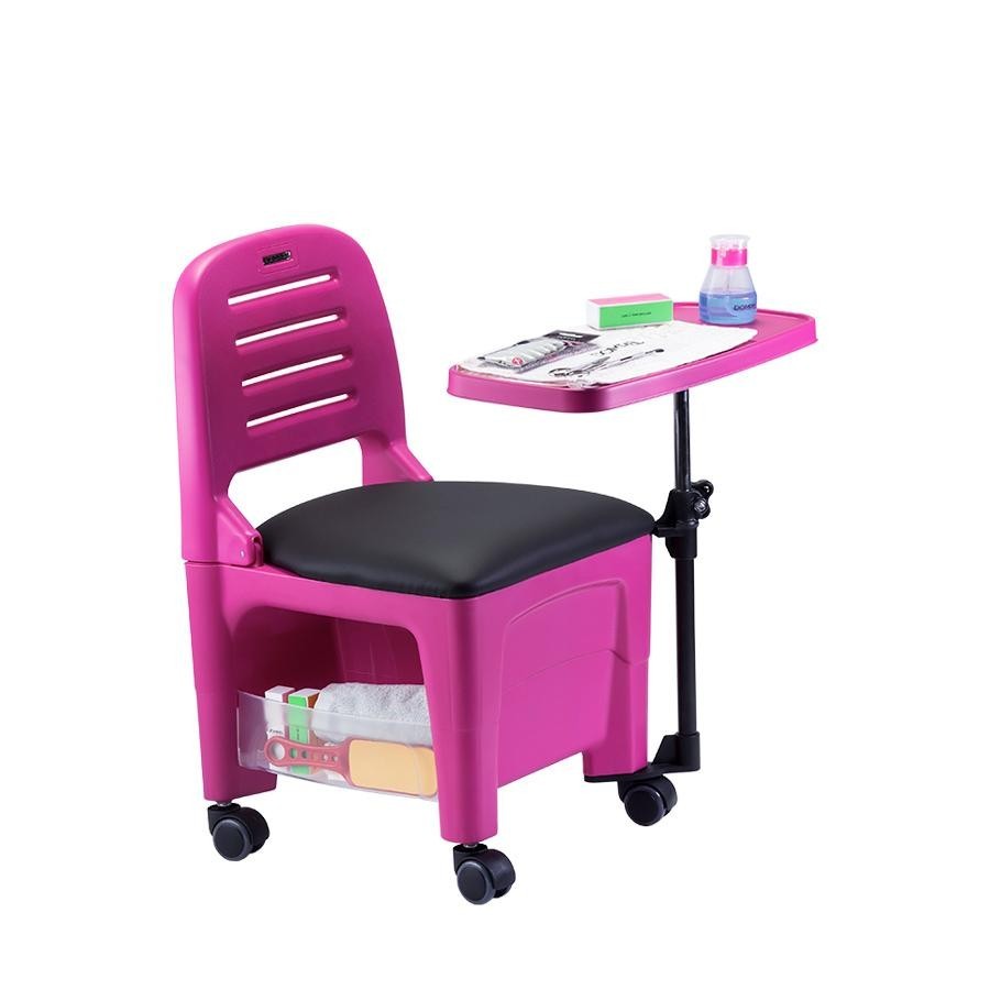 Cadeira Para Manicure Rosa Cirandinha Com Mesa Bari Dompel - Beauty