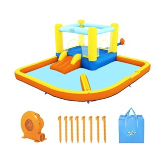 Mega Parque Pula-Pula Inflável + Escorregador H2OGO Bestway em Oferta na Shopee