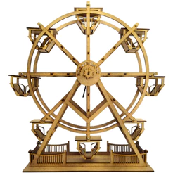 Mini Roda Gigante Rotativa Miniatura Escultura Mdf Enfeite