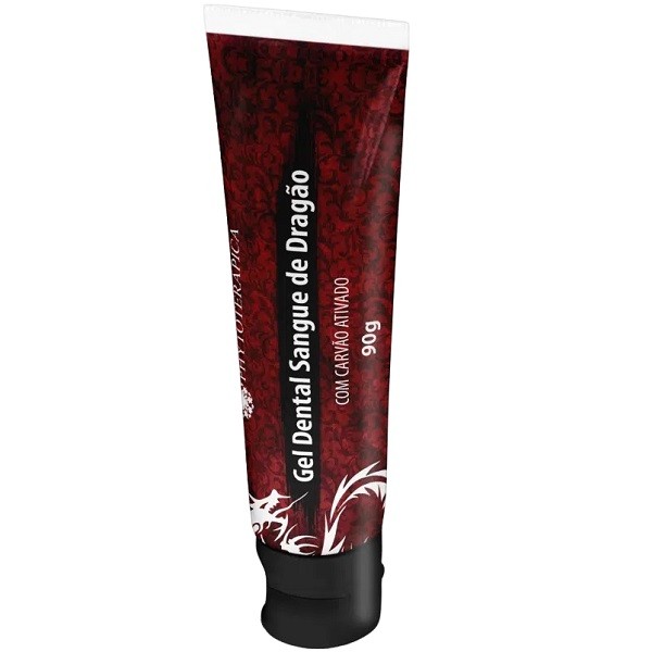 Gel Dental Sangue de Dragao Carvao Ativado 90G Phytoterapica