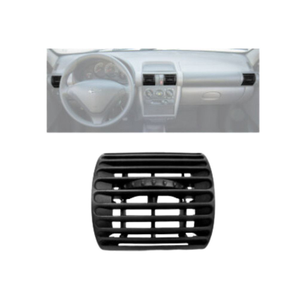 Difusor Ar Painel Central Ou Lateral Preto Corsa 1994 a 2000 e Corsa Classic 2001 a 2016