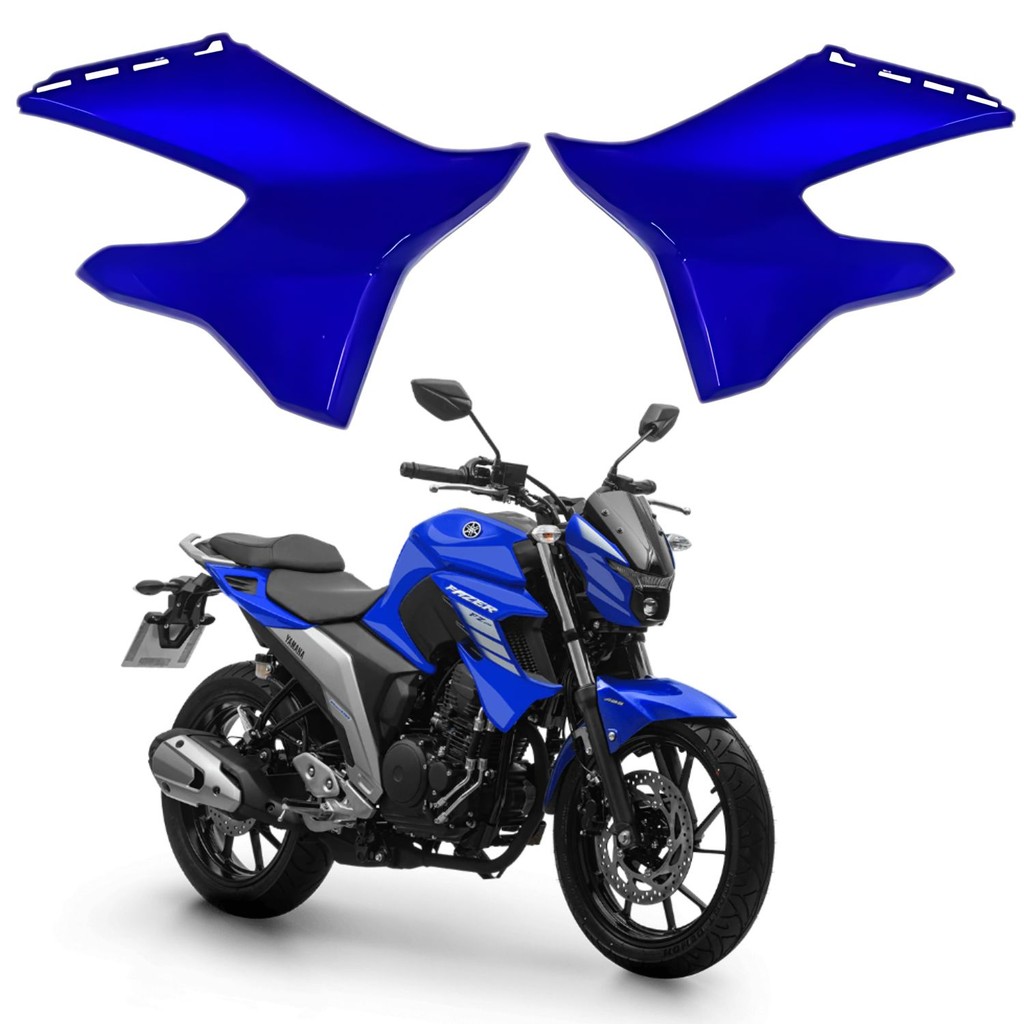 PAR ABA TANQUE ALETA TOMADA GUIA AR INFERIOR FAZER 250 FZ25 AZUL 2022 2023 PARAMOTOS YAMAHA
