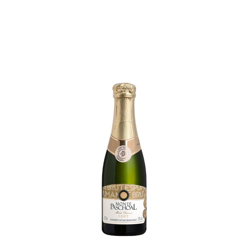 ESPUMANTE MONTE PASCHOAL BRUT BRANCO 187ML PACK C/12