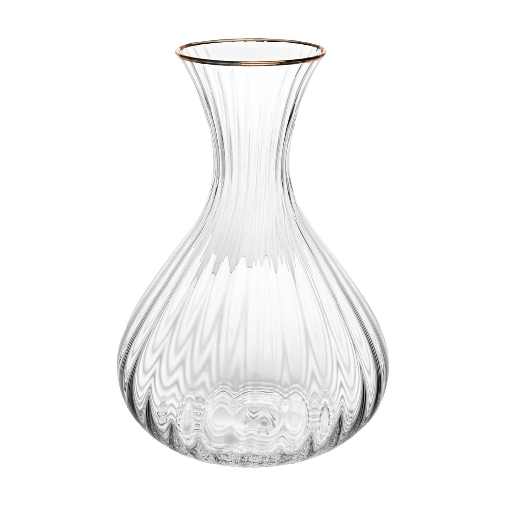 Decanter Wolff Optic de Cristal Ecológico com Fio de Ouro 1,