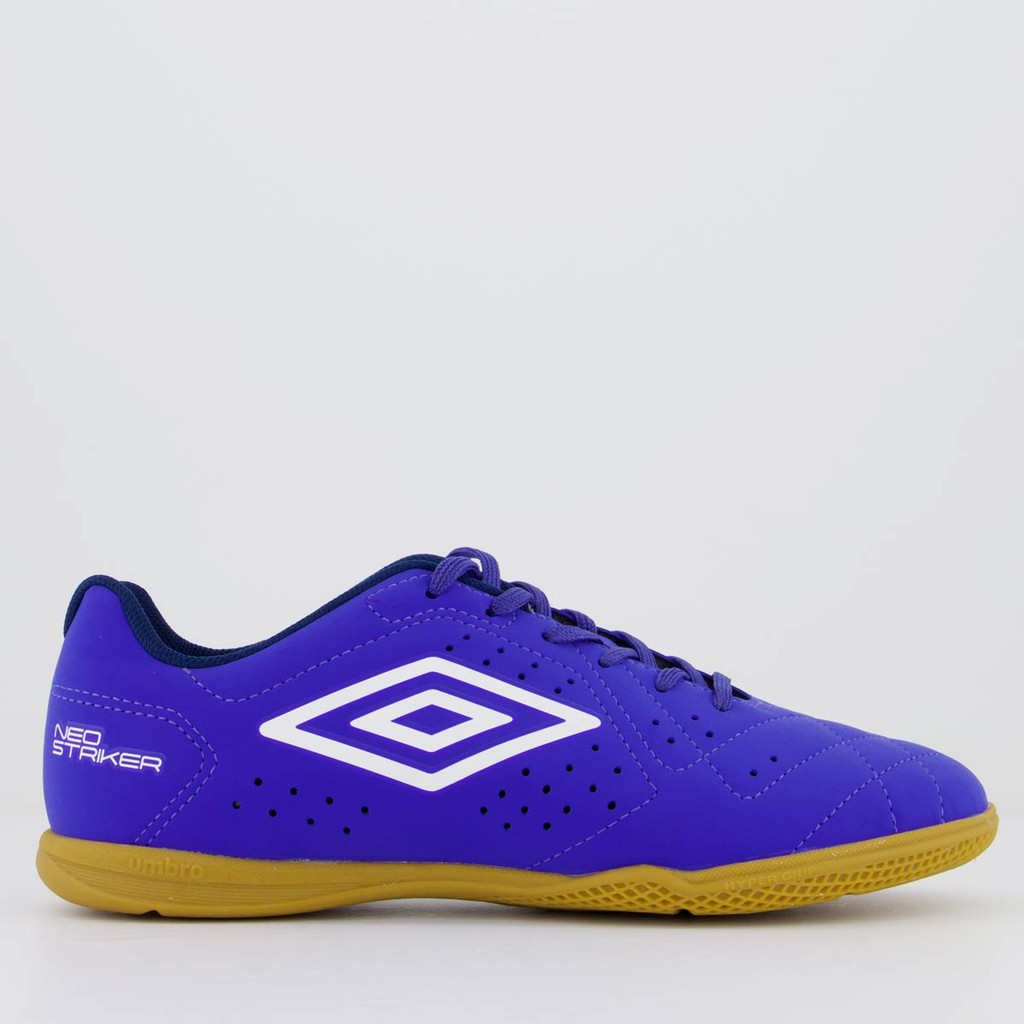 Chuteira Umbro Neo Striker Futsal Azul Royal em Oferta na Shopee