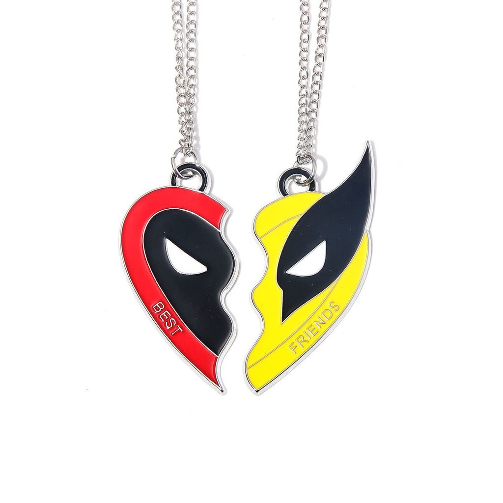 Cruzar Fronteiras popular Deadpool 3 Wolverine Splicing Necklace Vingadores Amigos Pingente De Metal