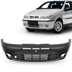 Parachoque Dianteiro Palio 2001 2002 2003 2004 Com Furo Preto Liso